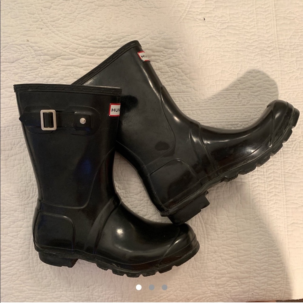 Hunter Original Short Black Boots